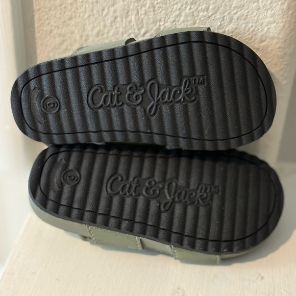 Toddler Kody Sandals - Cat & Jack™ Green 6t Hook and Loop 72s NEW - Picture 5 of 6